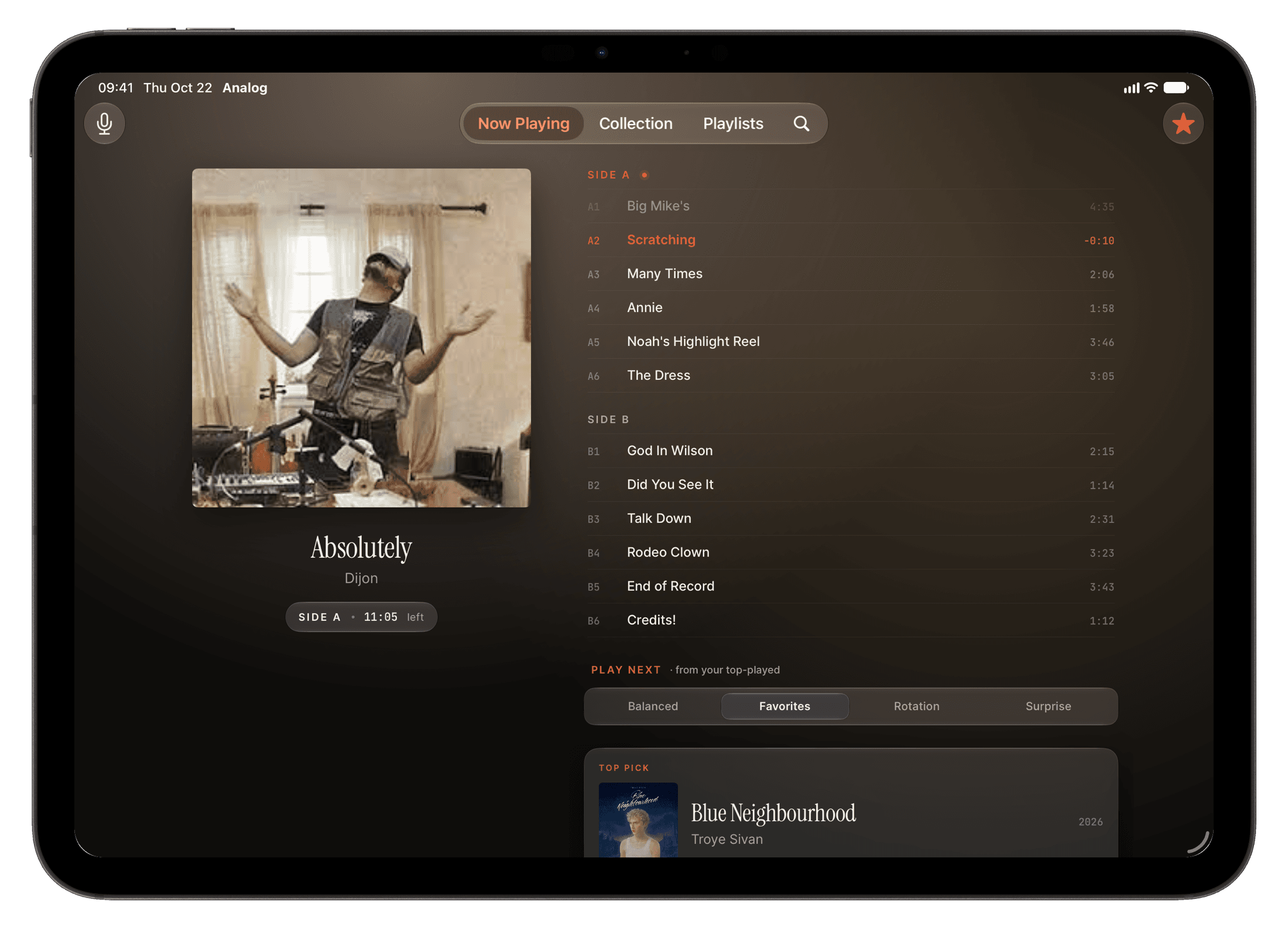 Play Next on iPad.